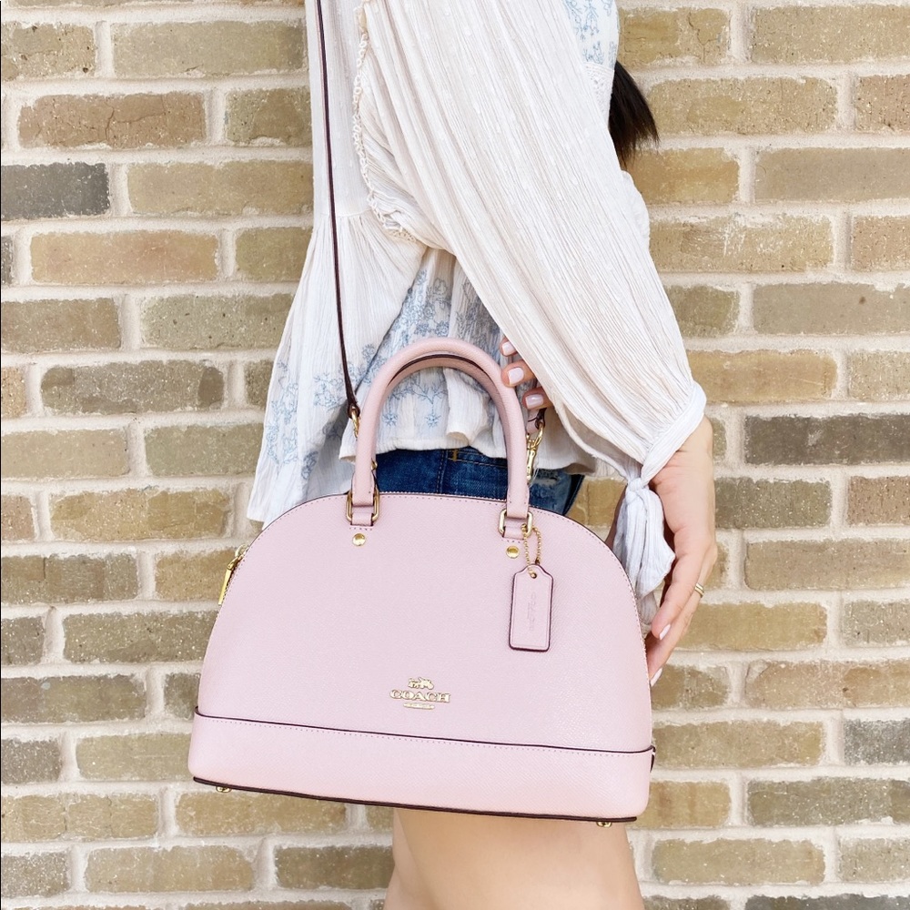 SALE‼️‼️ Coach small dome satchel crossbody pink - Picture 3 of 5